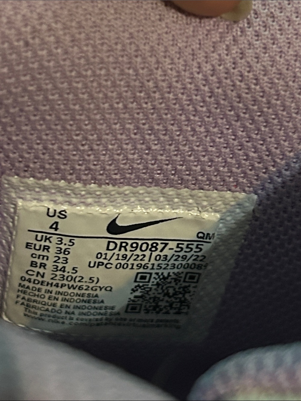 Nike SB Zoom Blazer Mid PRM Premium Youth Size 4 “Lilac Purple” (DR9087-555) - Picture 2 of 9